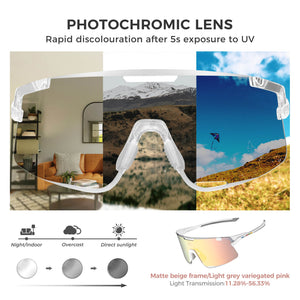 ROCKBROS Boundless 3 Lens Photochromic Cycling Glasses