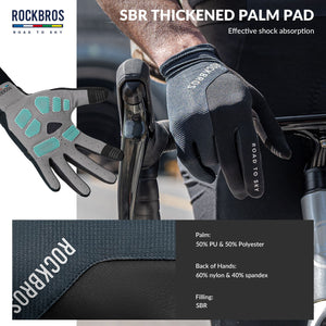 ROAD TO SKY Anti-Slip Full Finger Cycling Gloves