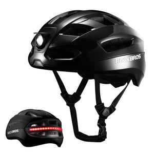 ROCKBROS Smart Bike Helmet with Remote-Controlled Warning Lights