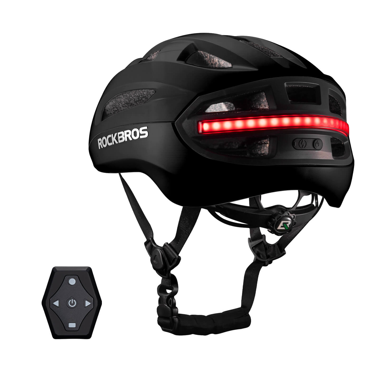 ROCKBROS Smart Bike Helmet with Remote-Controlled Warning Lights