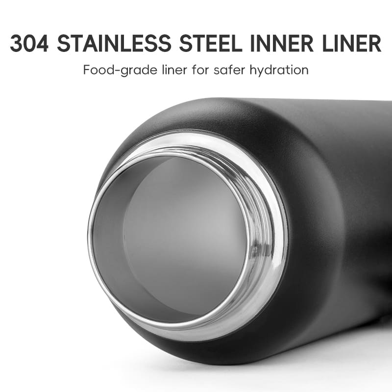 ROCKBROS Stainless Steel Insulated Water Bottle & Straw