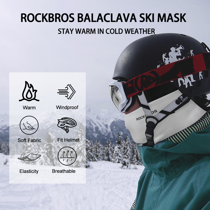 ROCKBROS Thermal Windproof Balaclava Ski Mask