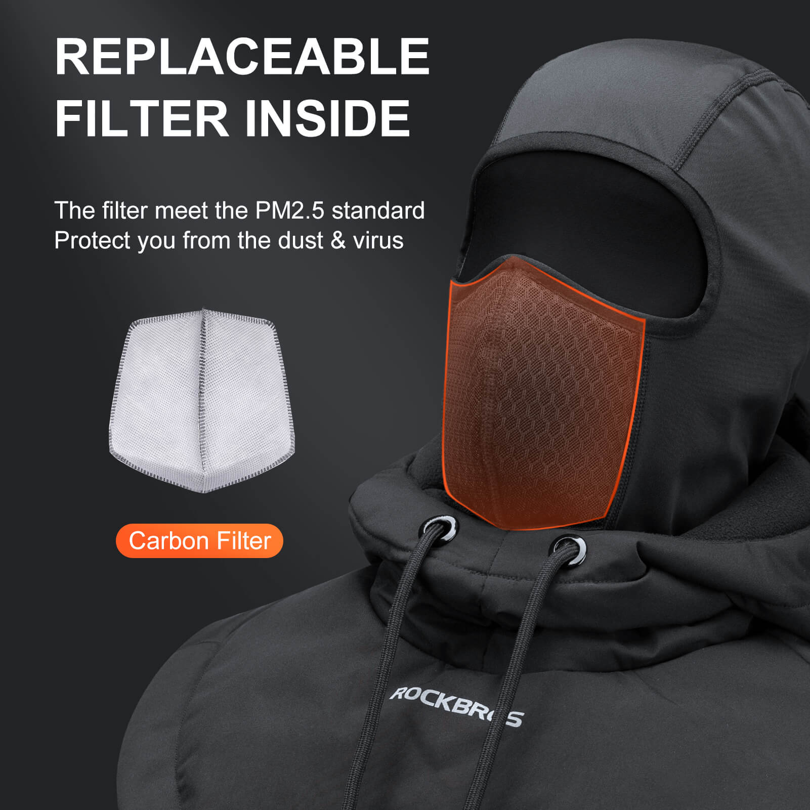 ROCKBROS Extended Thermal Fleece Balaclava