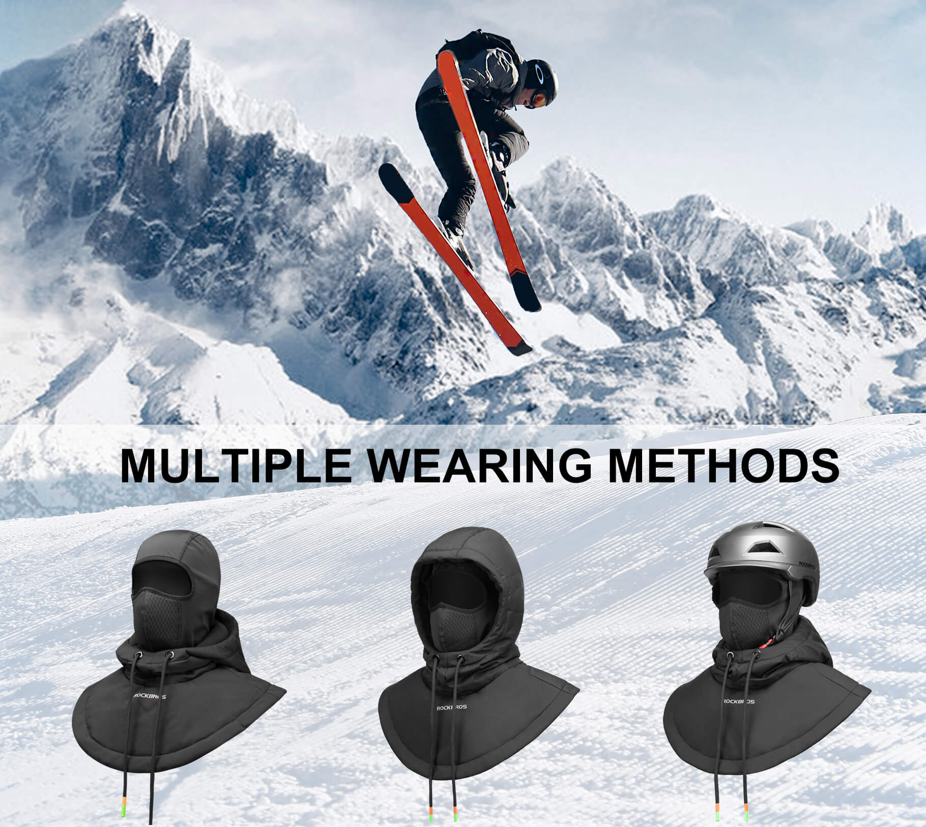 ROCKBROS Extended Thermal Fleece Balaclava