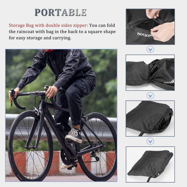 ROCKBROS Unisex Cycling Rain Jacket
