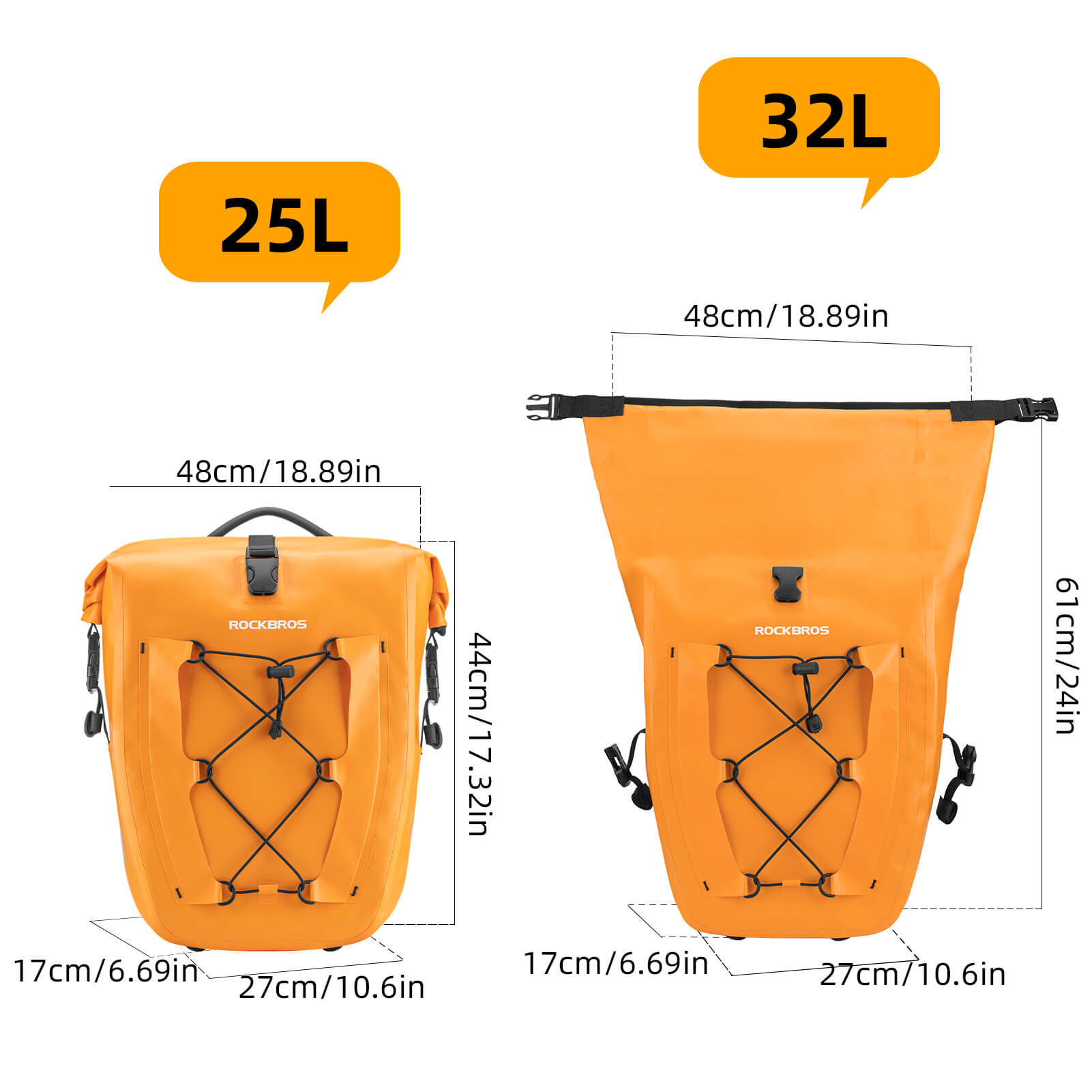 ROCKBROS 32L Waterproof Pannier