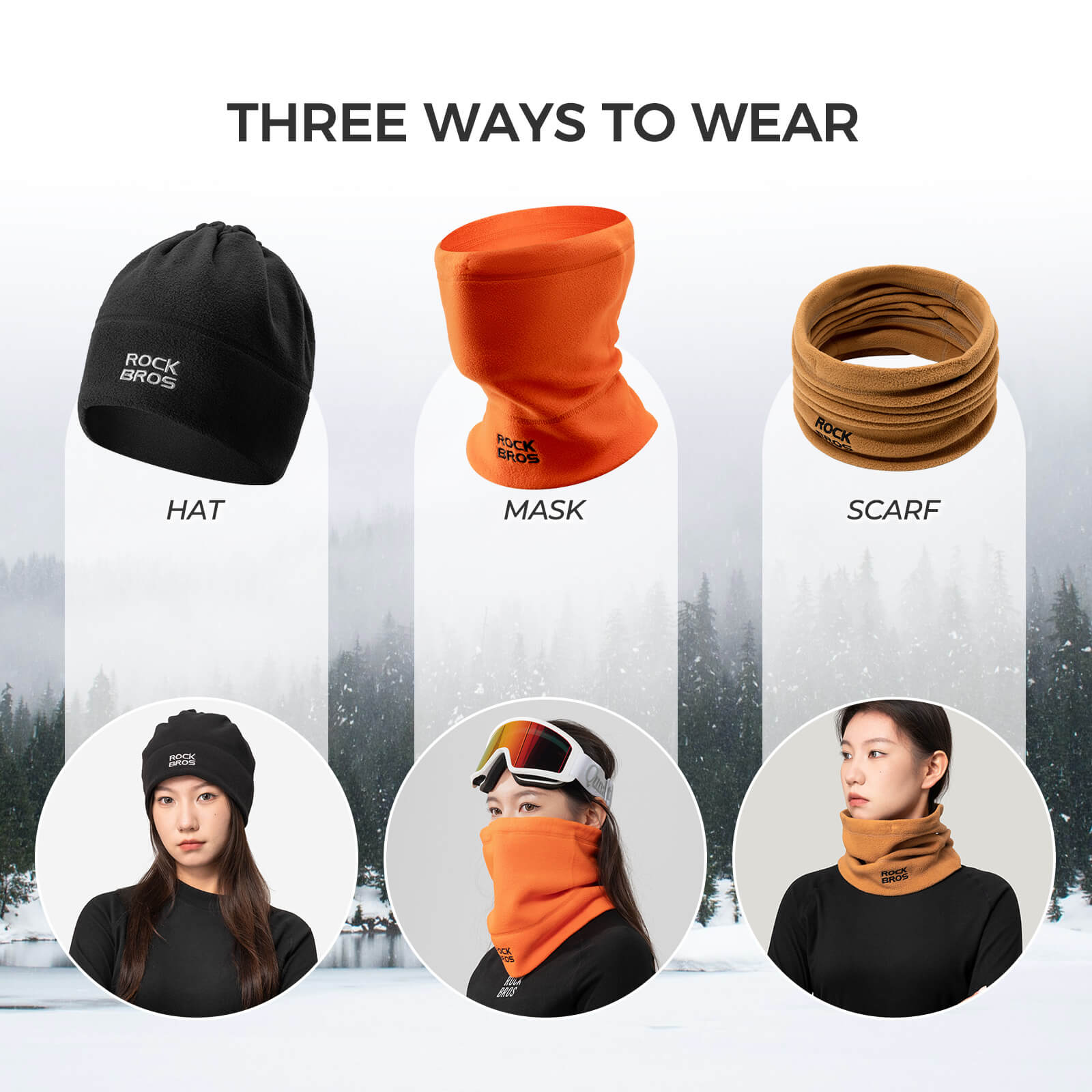 ROCKBROS Fleece Neck Gaiter