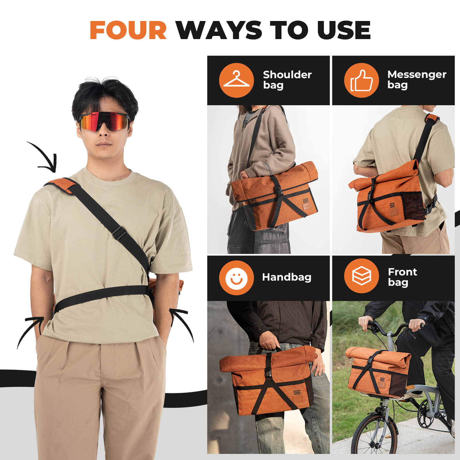 ROCKBROS 8L Handlebar Bag