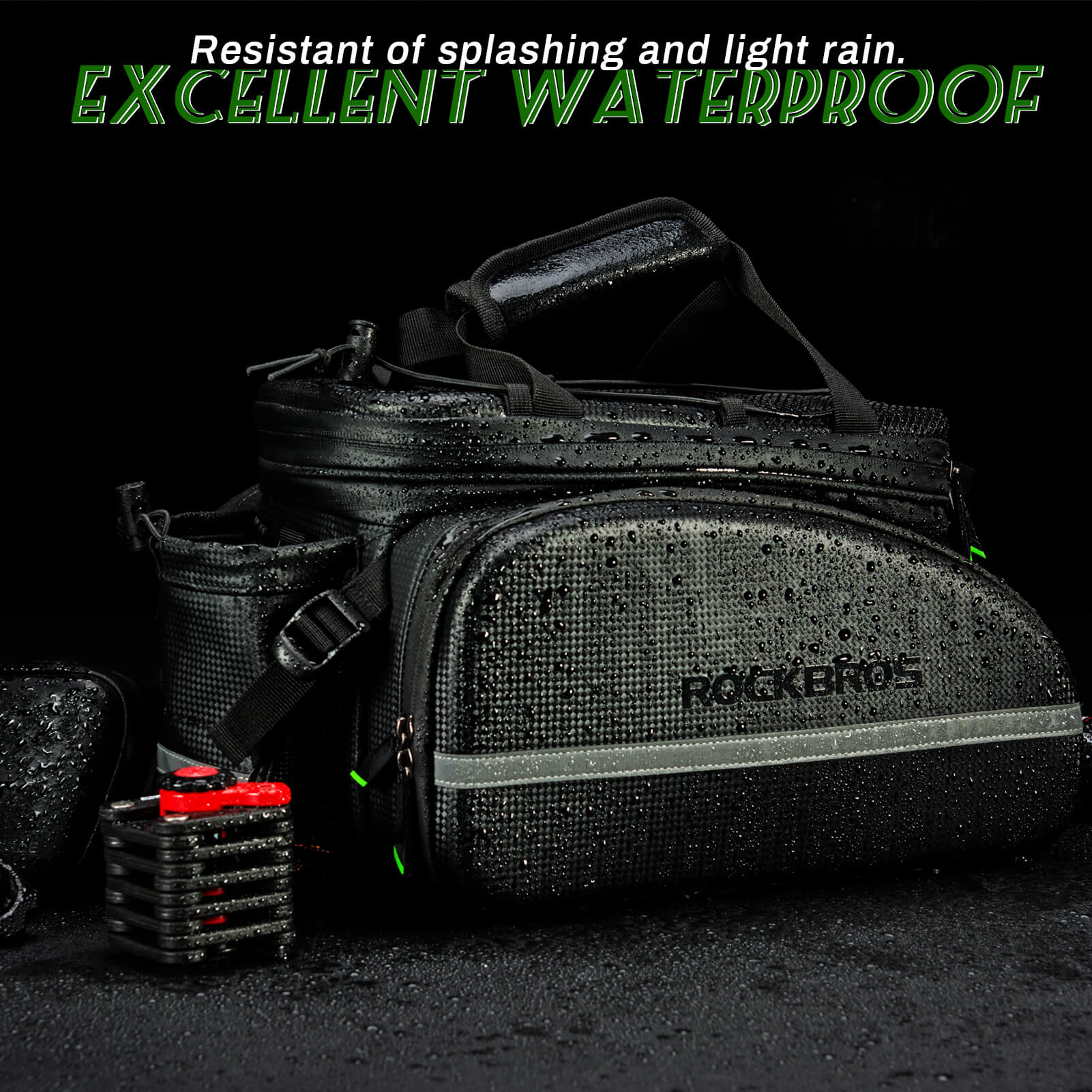 ROCKBROS 35L Multi-Function Rear Rack Trunk