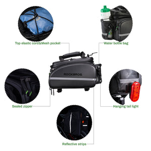 ROCKBROS 35L Multi-Function Rear Rack Trunk