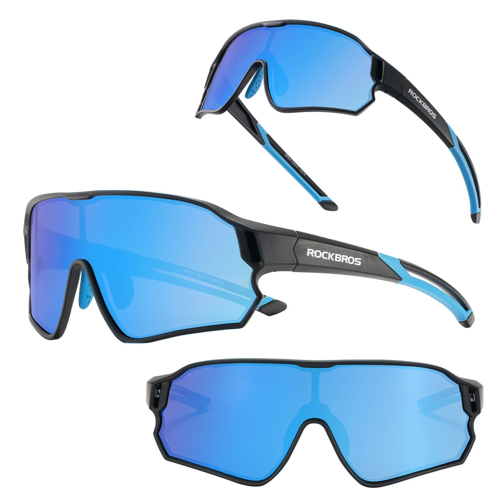 ROCKBROS Kids UV400 Polarized Cycling Sunglasses