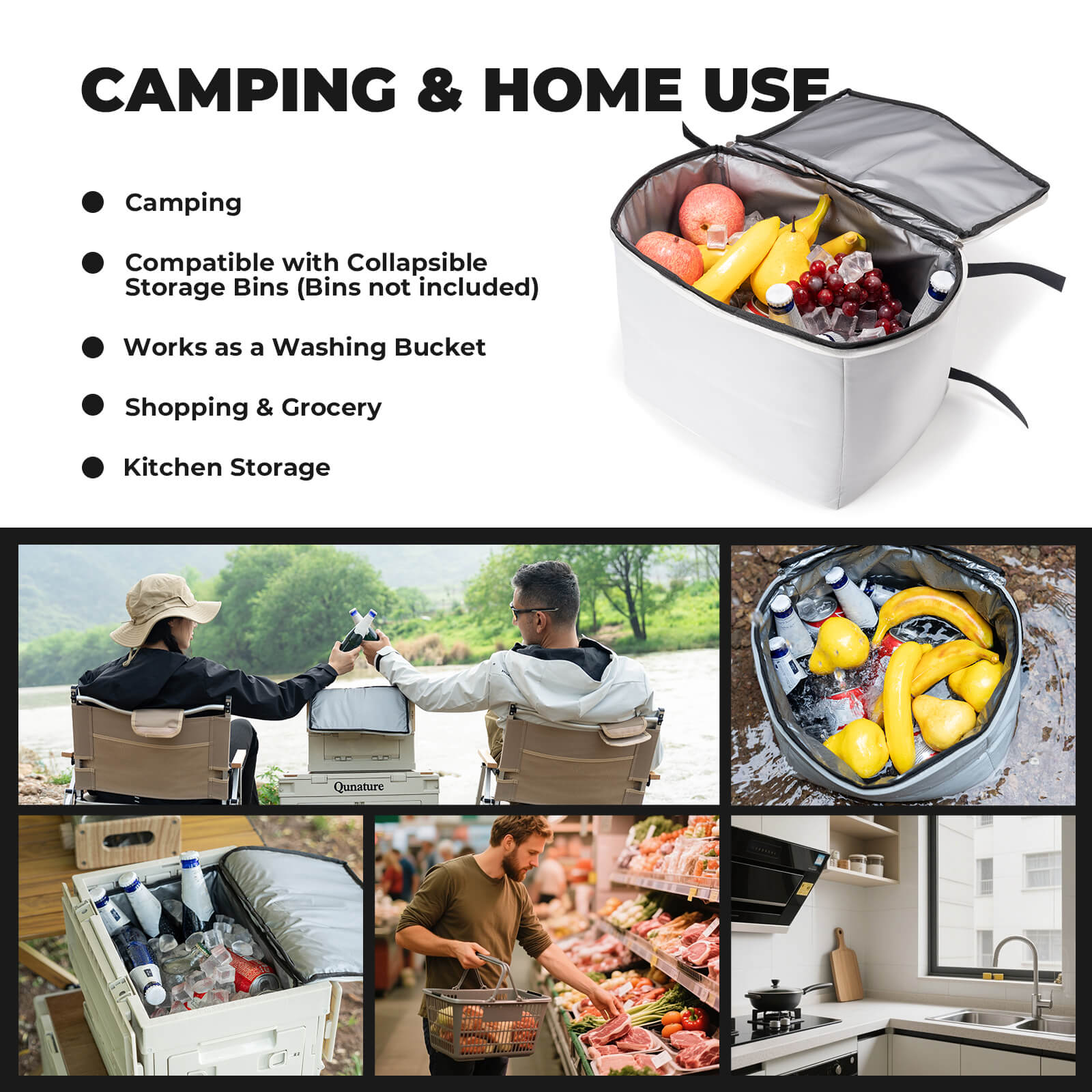 QUNATURE Foldable Cooler Bag