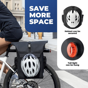 ROCKBROS 18L 2-in-1 Rear Rack Bag & Backpack
