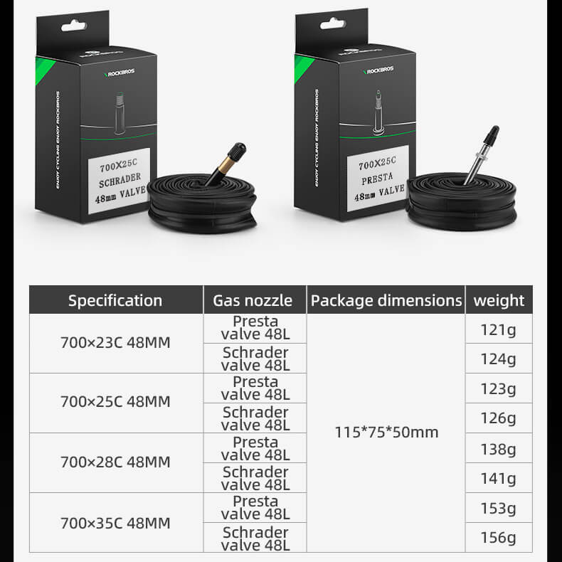 ROCKBROS 700x23/35C Bike Inner Tube