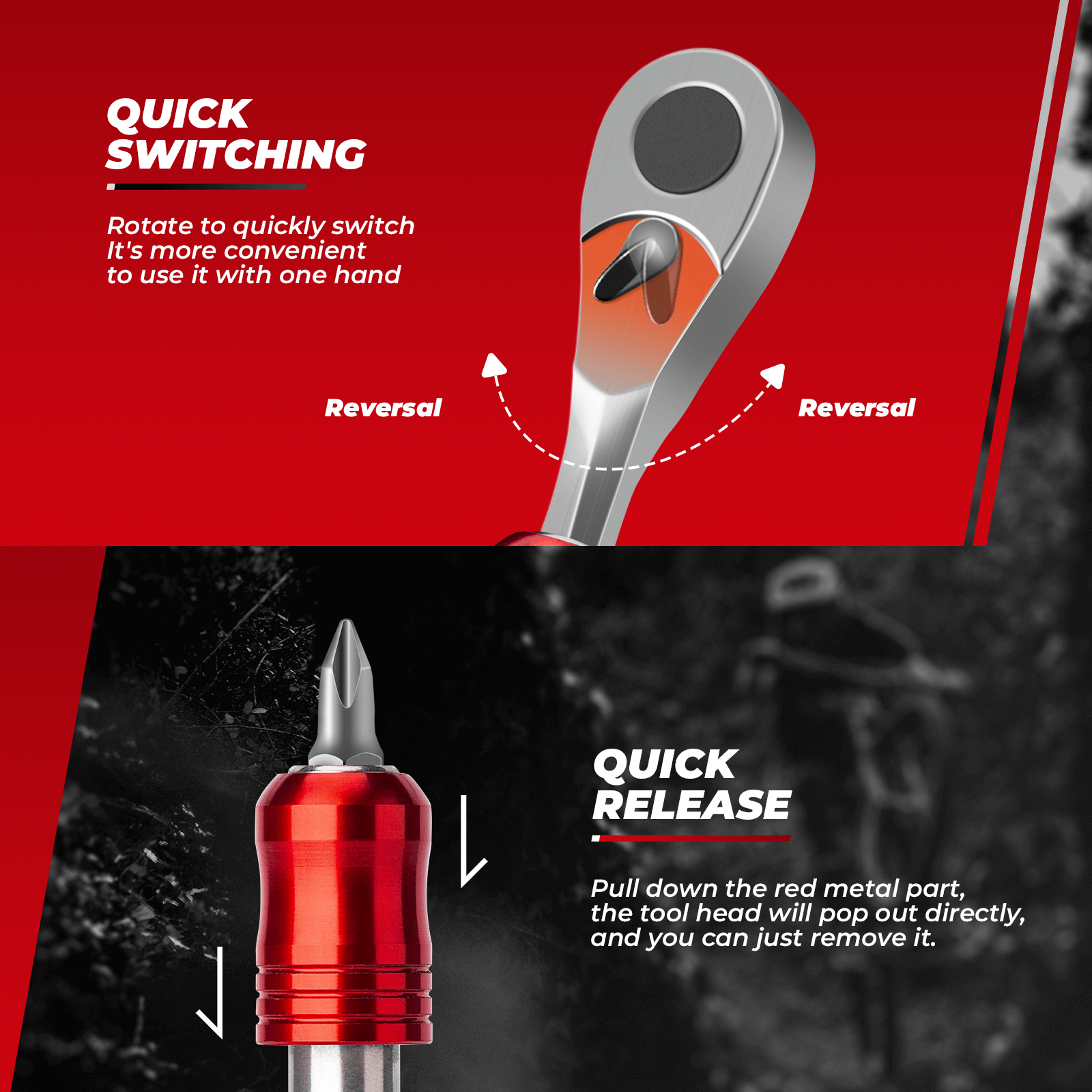 ROCKBROS 72 Tooth Ratchet Wrench Set