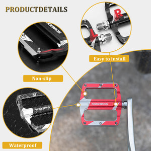 ROCKBROS Aluminum Sealed Bearing Bike Pedals