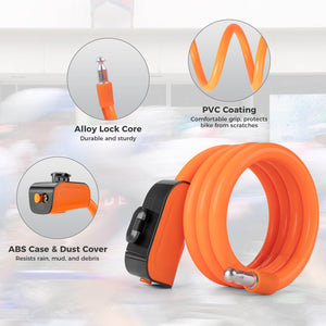 ROCKBROS Compact Cable Bike Lock & Key