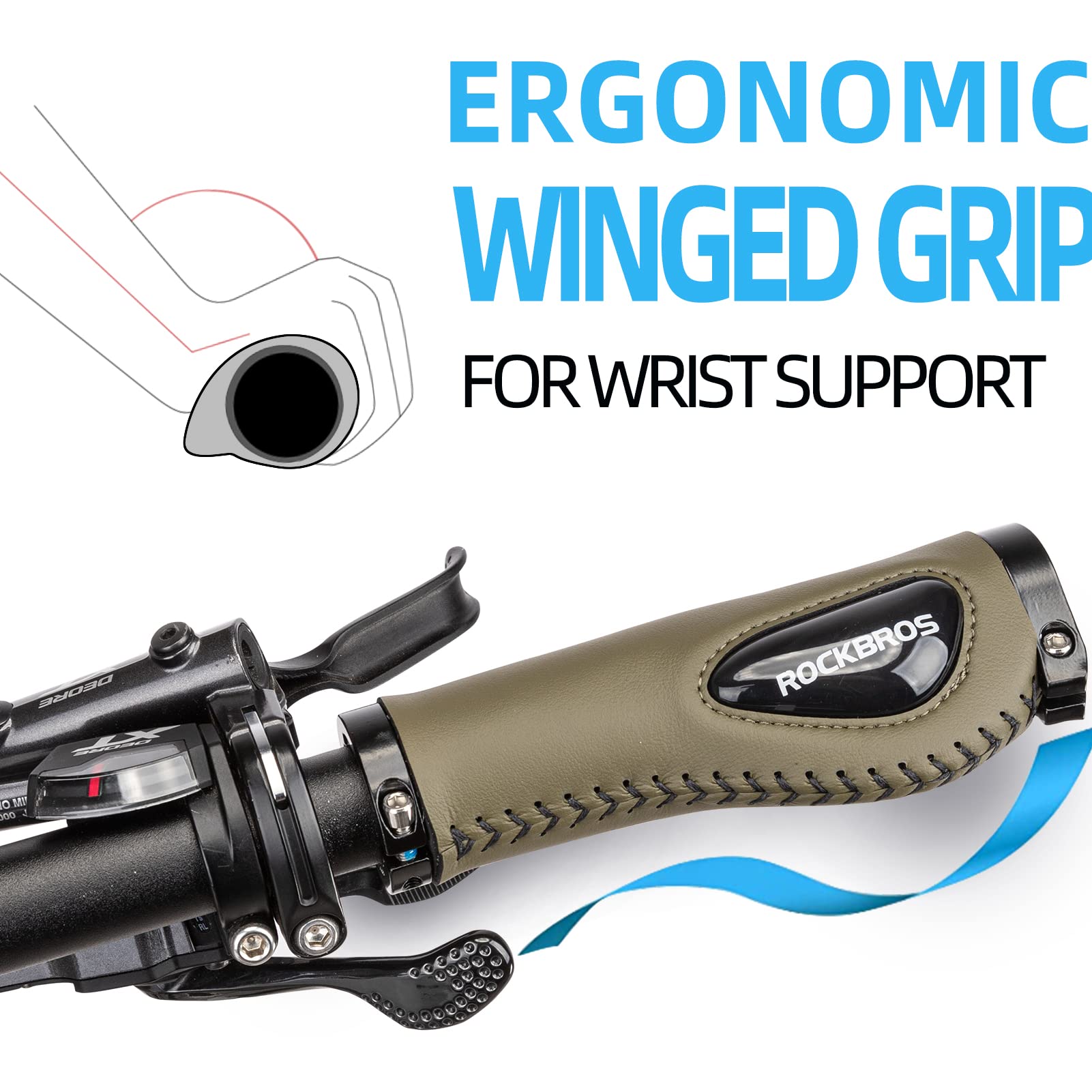 ROCKBROS Soft Gel Dual Lock Handlebar Grips