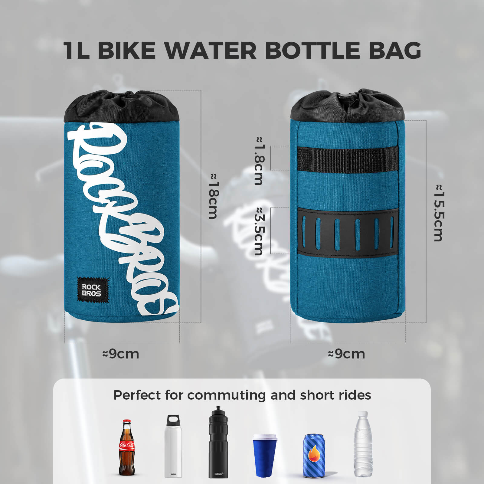 ROCKBROS 1L Handlebar Bottle Bag