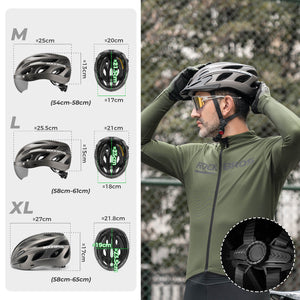 ROCKBROS Pottier Helmet with Visor & Goggles