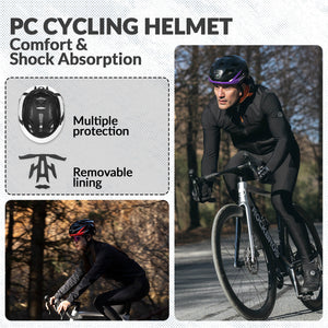 ROCKBROS Head & Tail Light Smart Bike Helmet