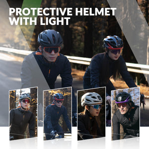 ROCKBROS Head & Tail Light Smart Bike Helmet