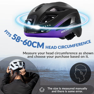 ROCKBROS Head & Tail Light Smart Bike Helmet