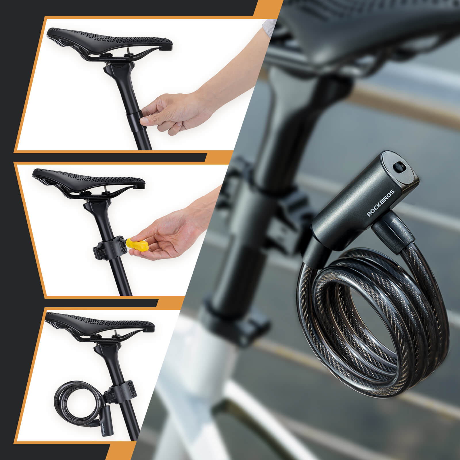 ROCKBROS Bike Lock & Key