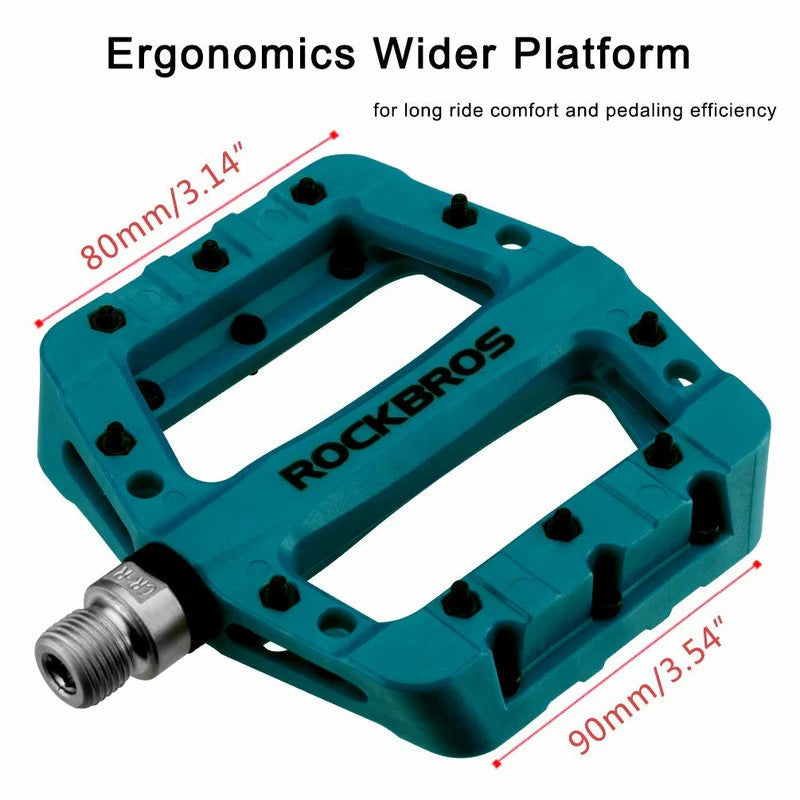 ROCKBROS Nylon High-Speed Bearing & Anti Slip Bike Pedals
