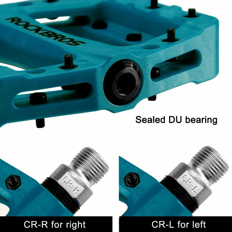 ROCKBROS Nylon High-Speed Bearing & Anti Slip Bike Pedals