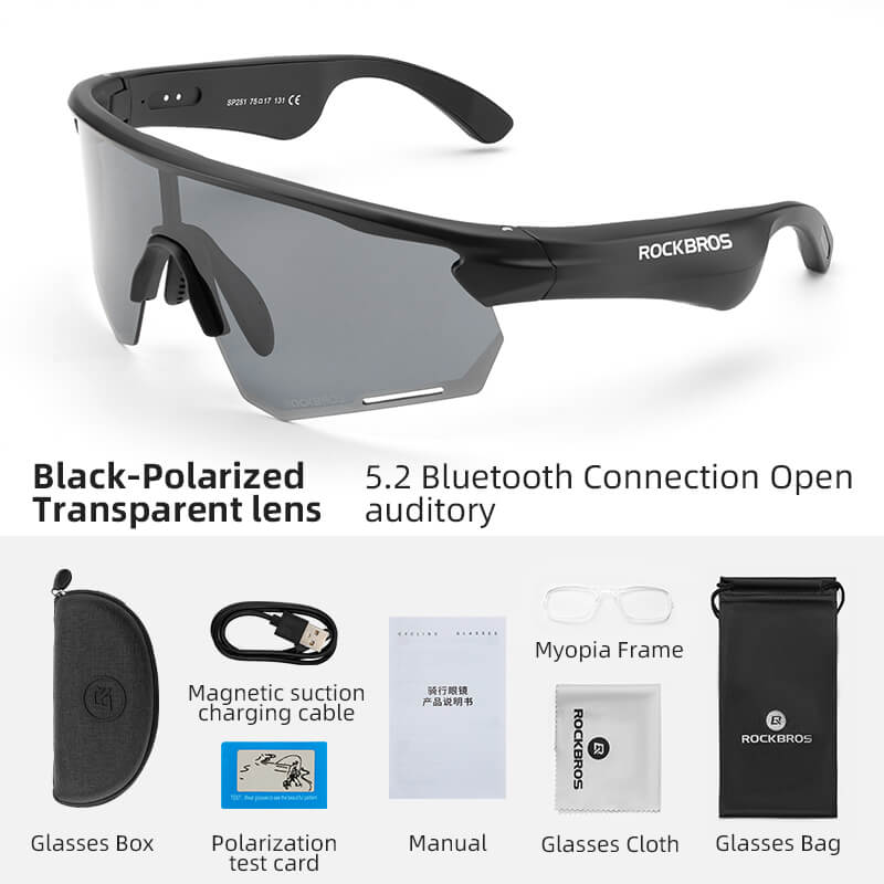 ROCKBROS Polarized Bluetooth Smart Glasses
