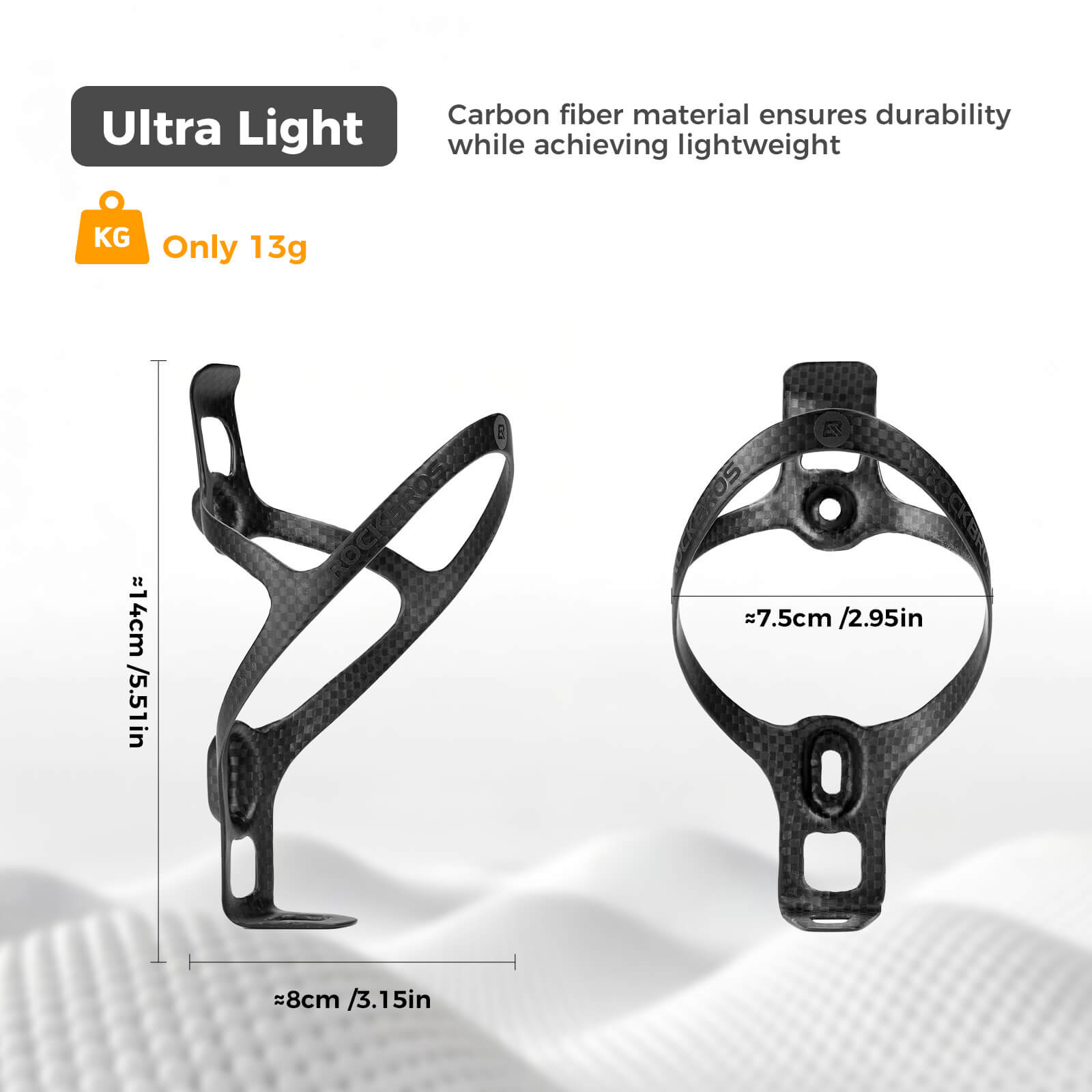 ROCKBROS Carbon Fiber Water Bottle Cage