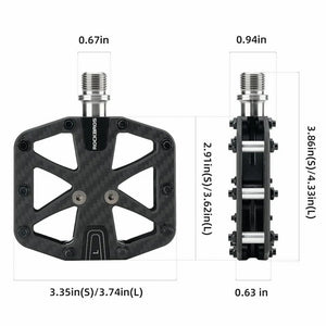 ROCKBROS Carbon Fiber Bike Pedals