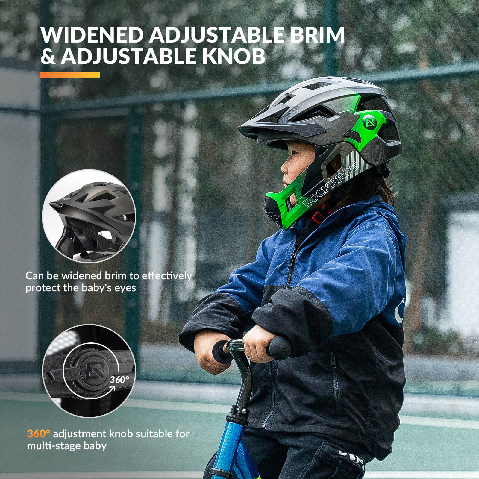 ROCKBROS TS-61 Kids Full-Face Helmet