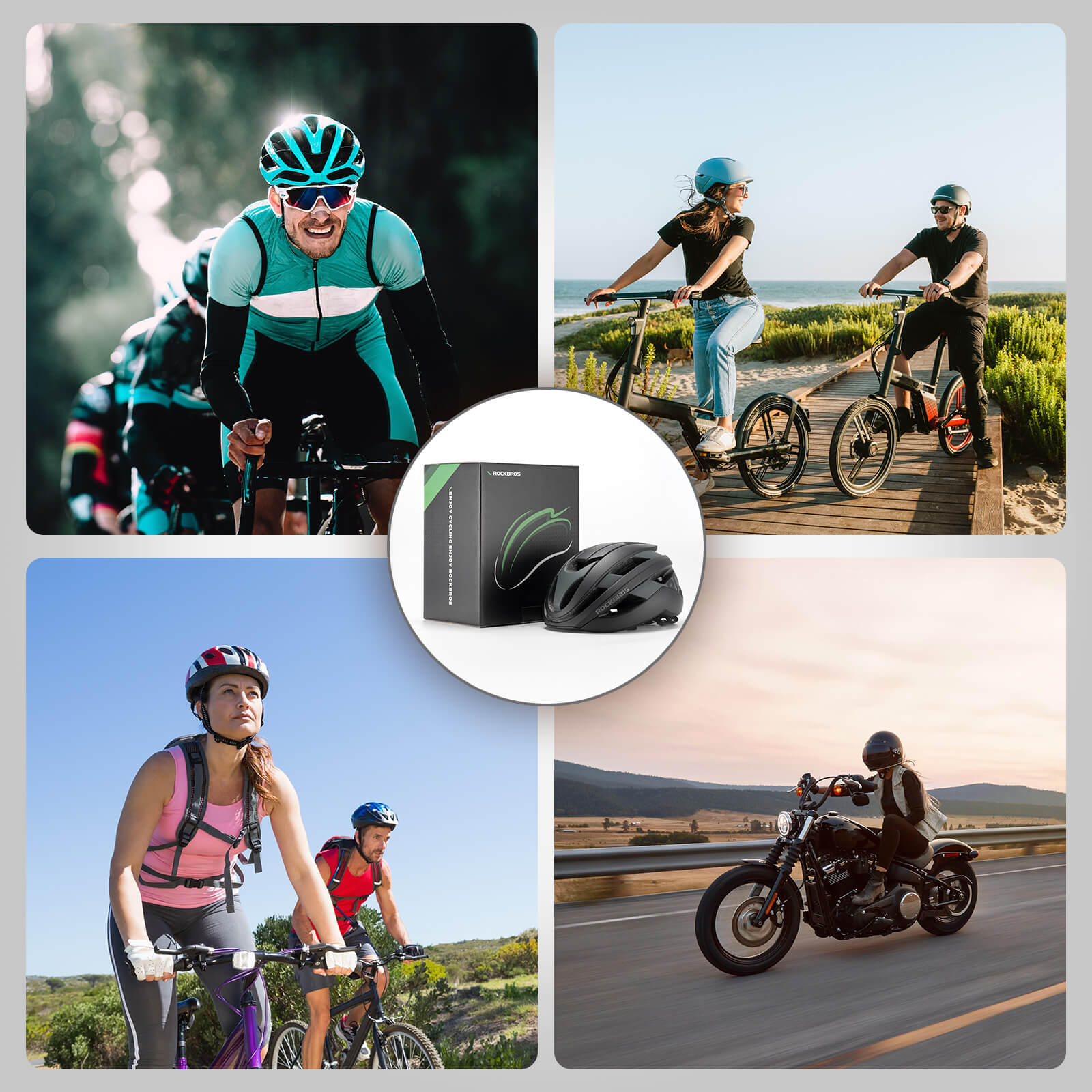 ROCKBROS LK-12 Light Cycling Helmet