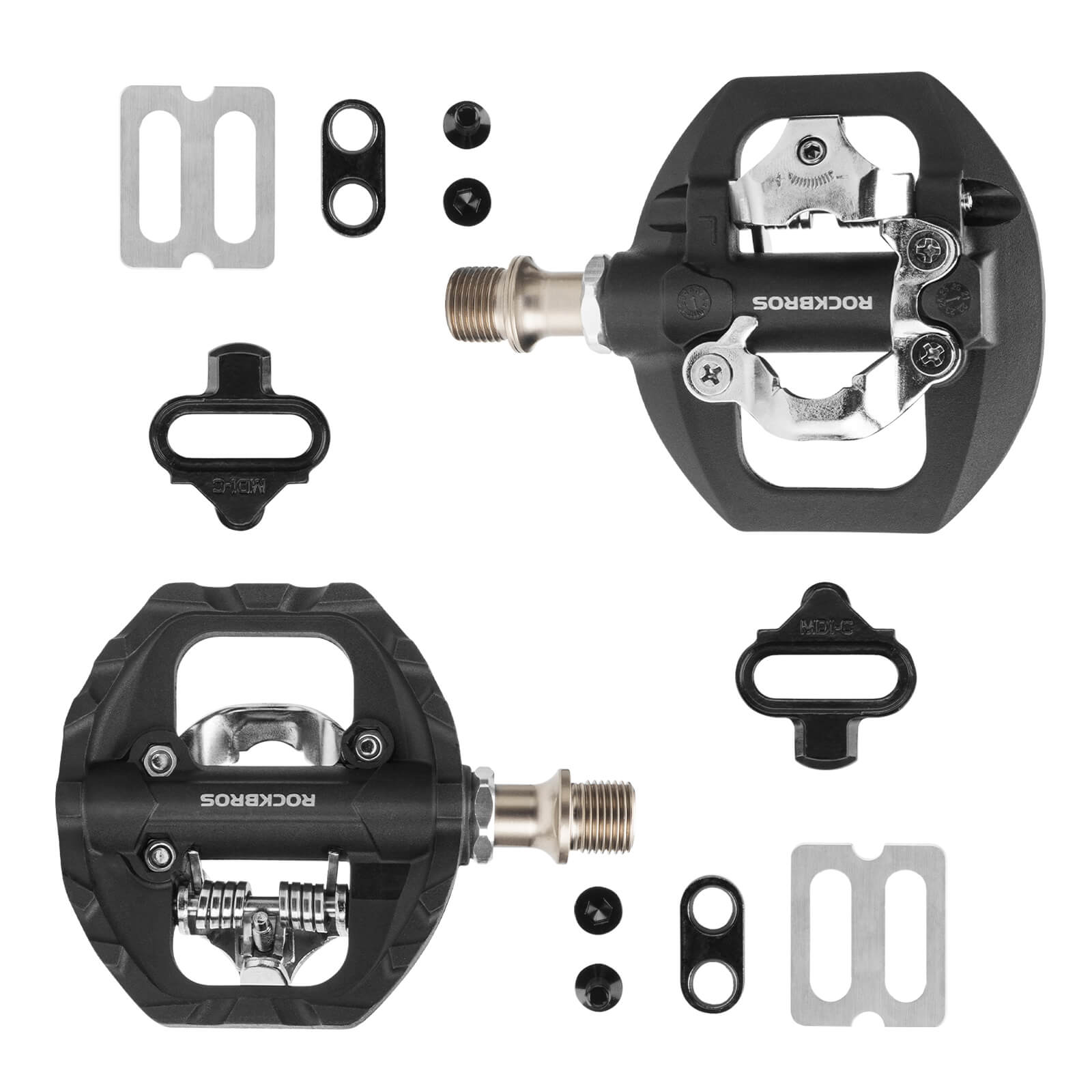 ROCKBROS Dual Clipless & Flat Platform MTB Pedals