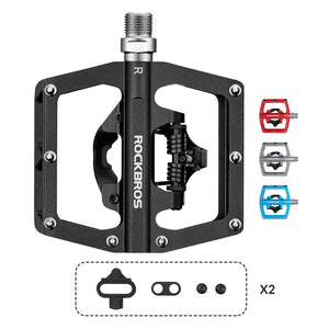 ROCKBROS Dual-Use Clipless & Flat Bike Pedals