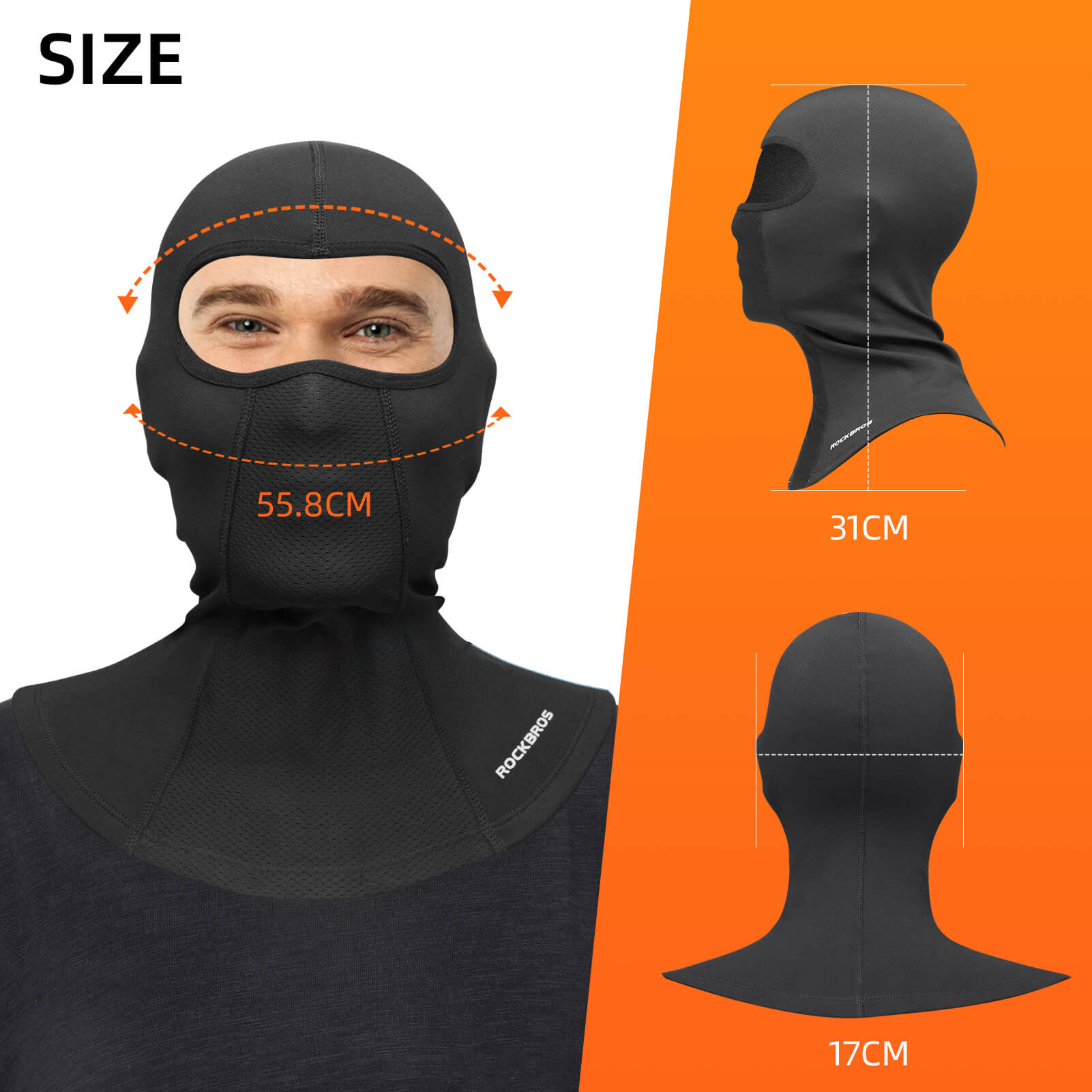 ROCKBROS Fleece Balaclava with Neck Warmer