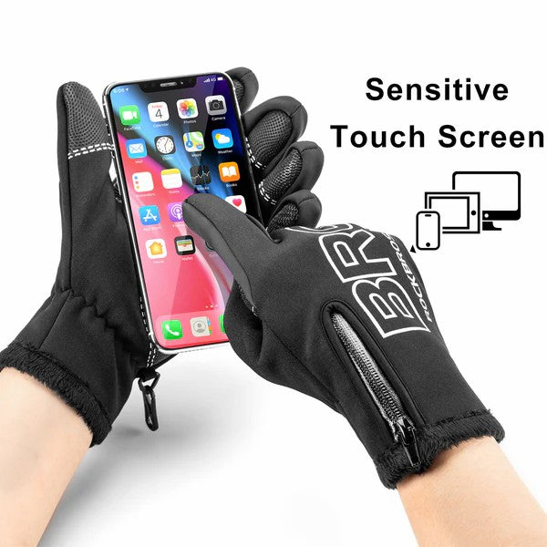 ROCKBROS Fleece Touchscreen Cycling Gloves
