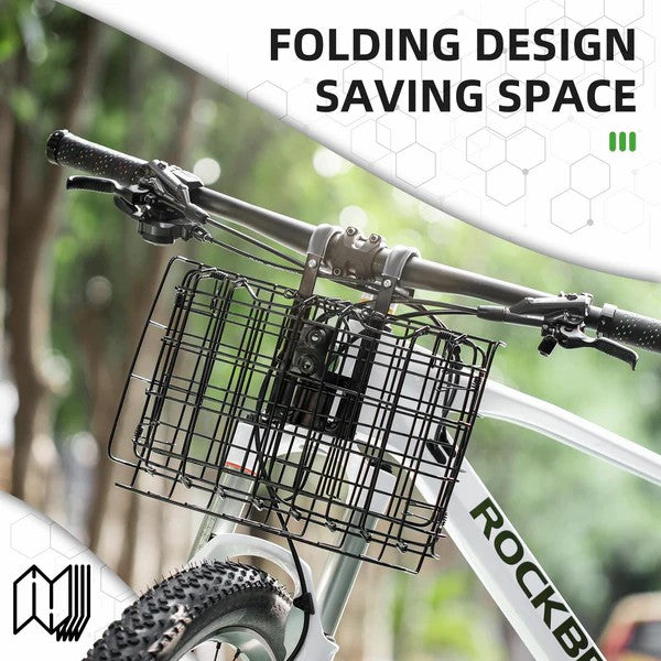 ROCKBROS Folding Steel Mesh Basket