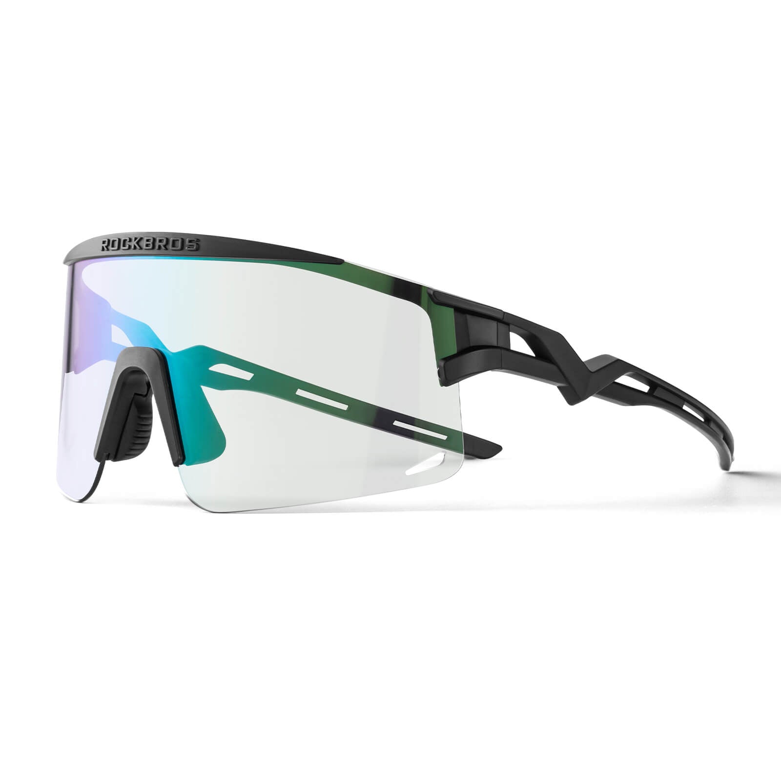 ROCKBROS UV400 Half Frame Photochromic Cycling Sunglasses