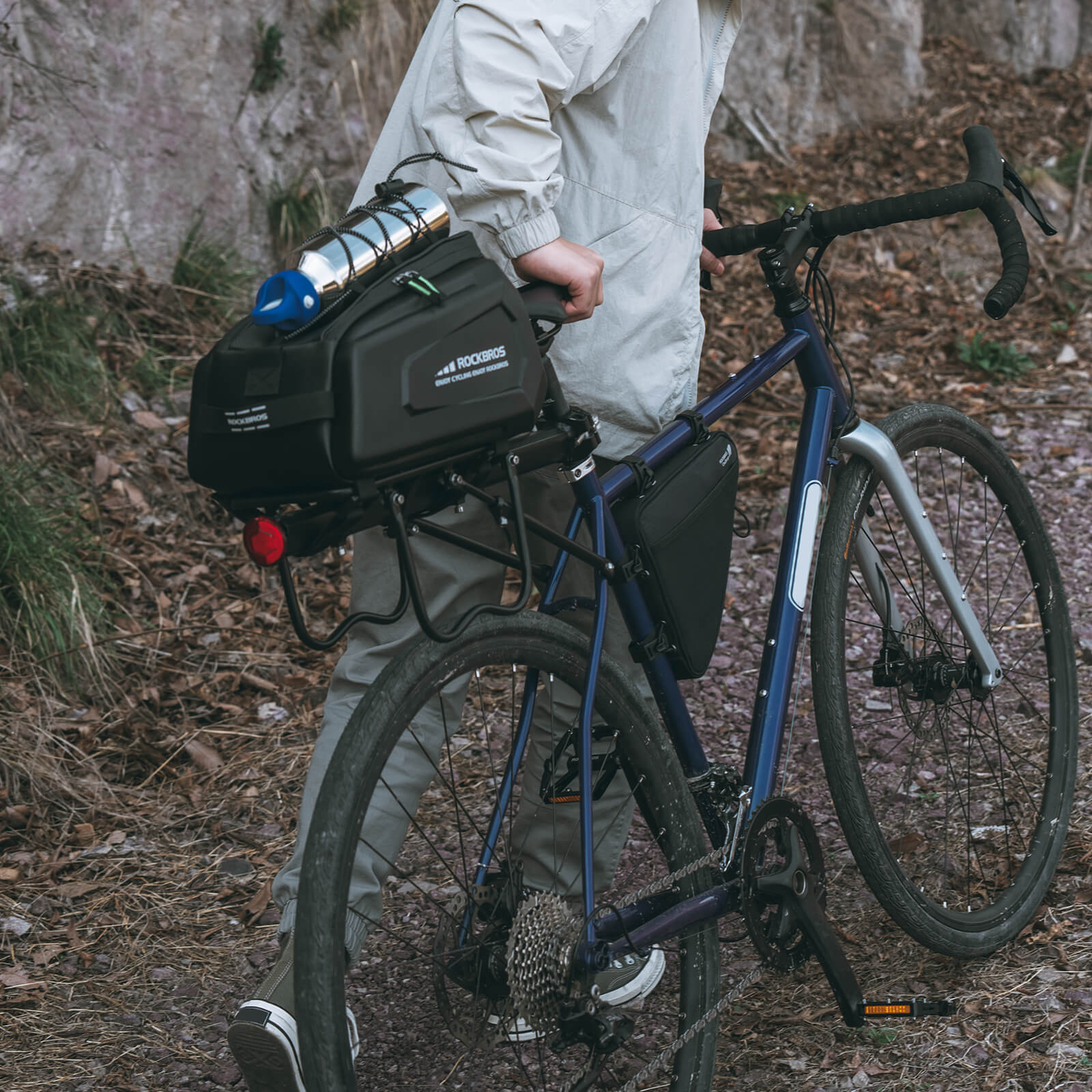 ROCKBROS 9L Hard Shell Rear Rack Trunk Bag