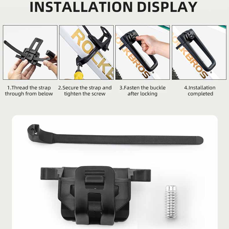 ROCKBROS Extra Thick Heavy-Duty Anti-Cut Bike U-Lock