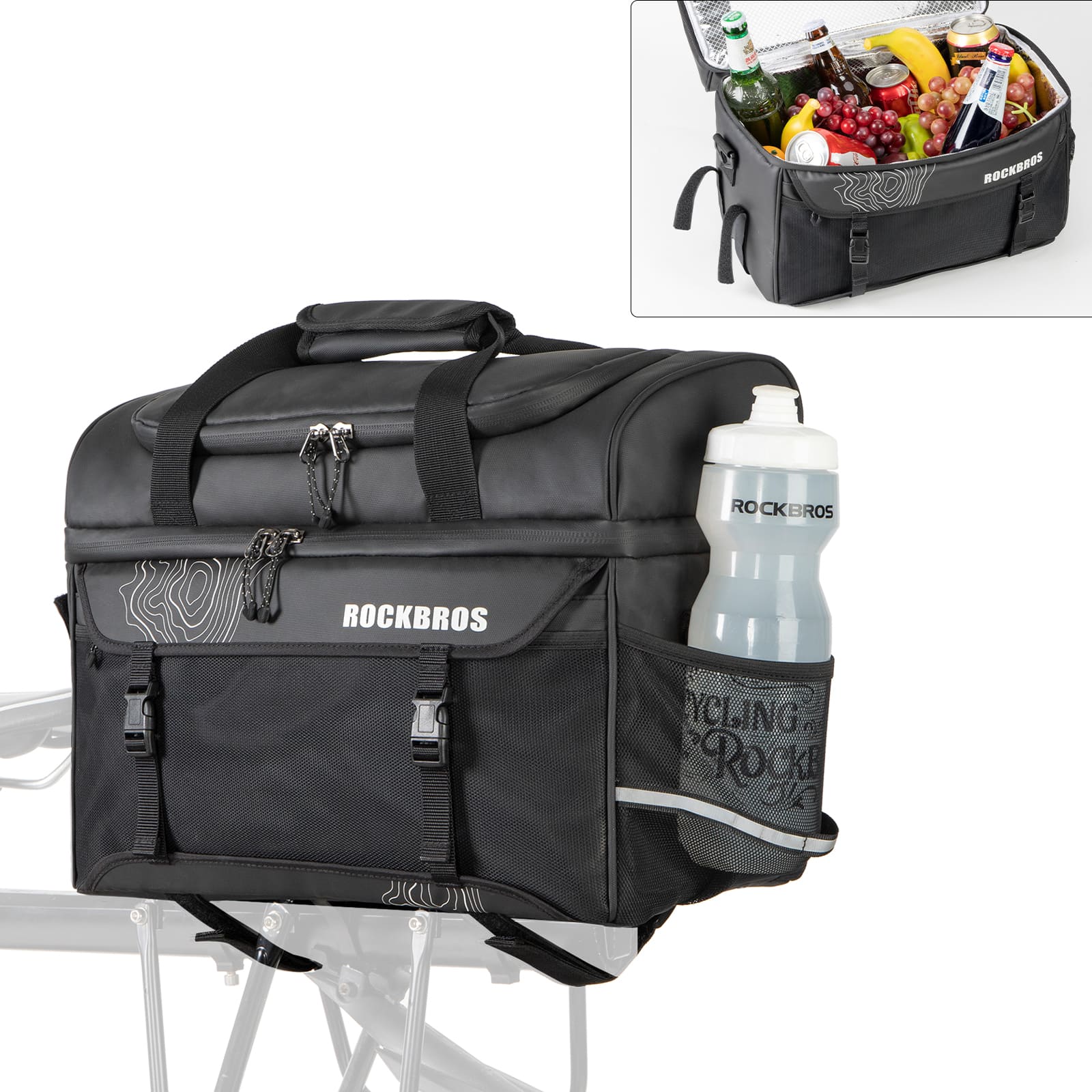 ROCKBROS 11L Insulated Rear Rack Pannier Cooler