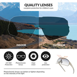 ROCKBROS UV400 Kids Photochromic Sunglasses