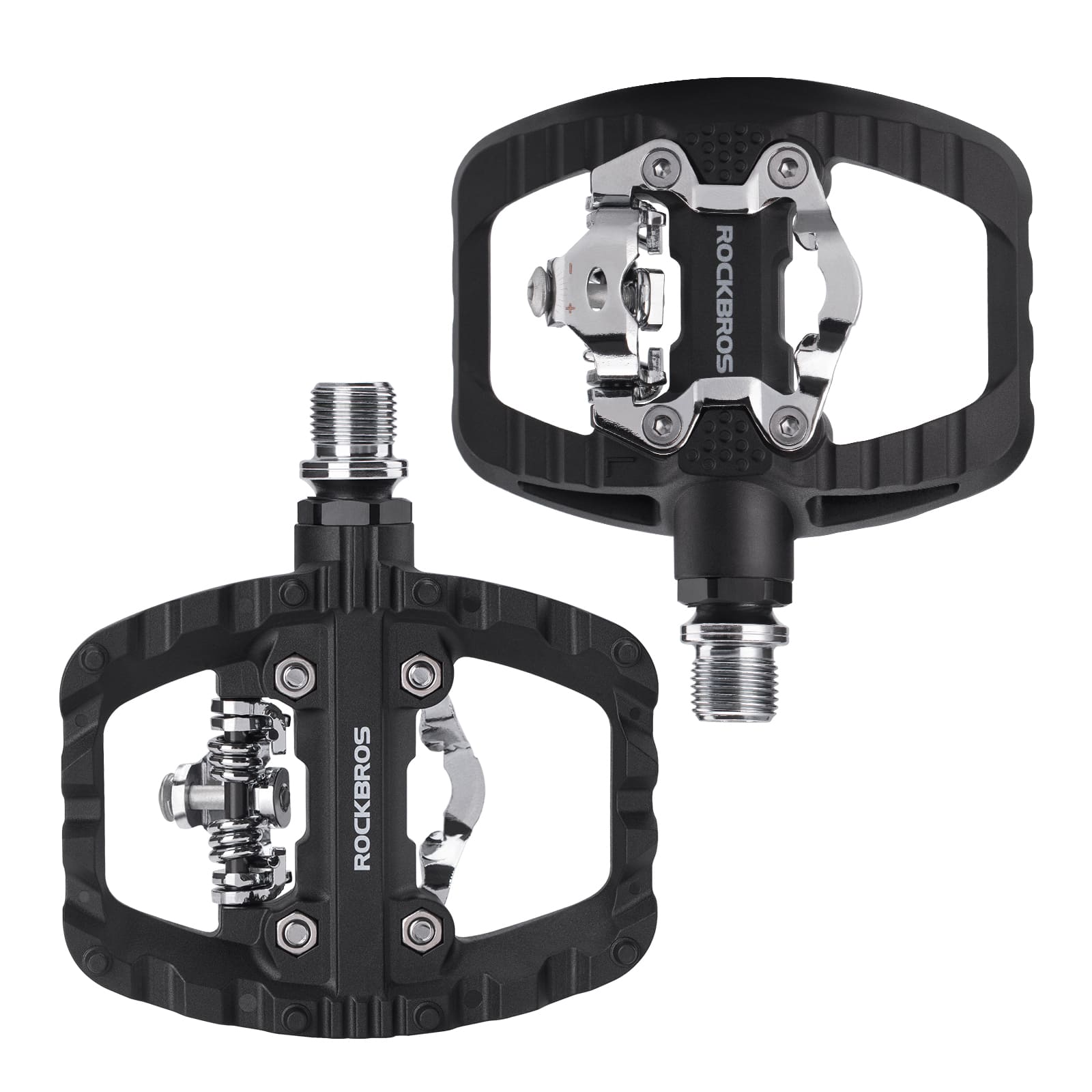 ROCKBROS Flat Half-Clip Bike Pedals