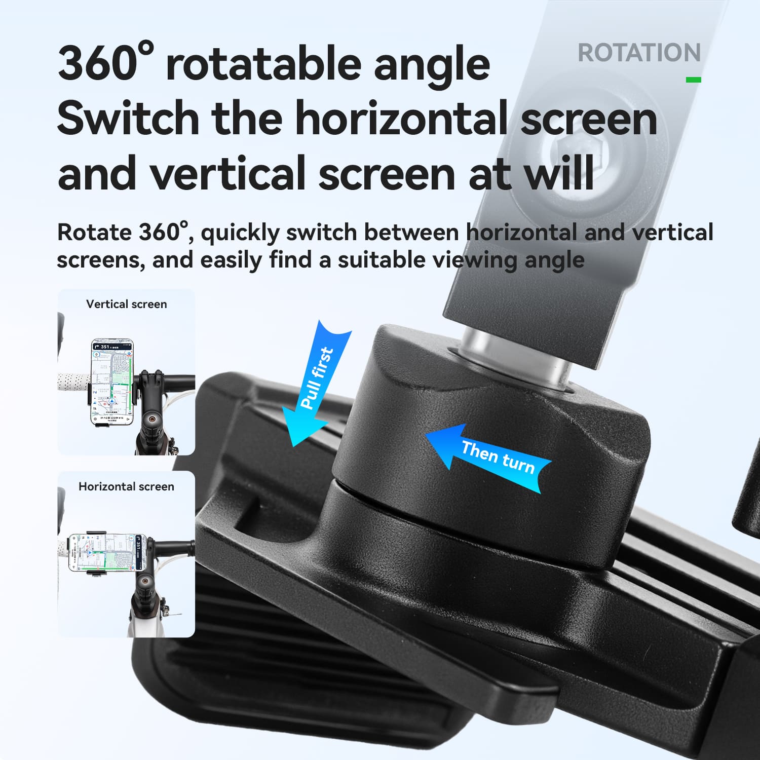 ROCKBROS Lightweight Quick-Release Phone Mount