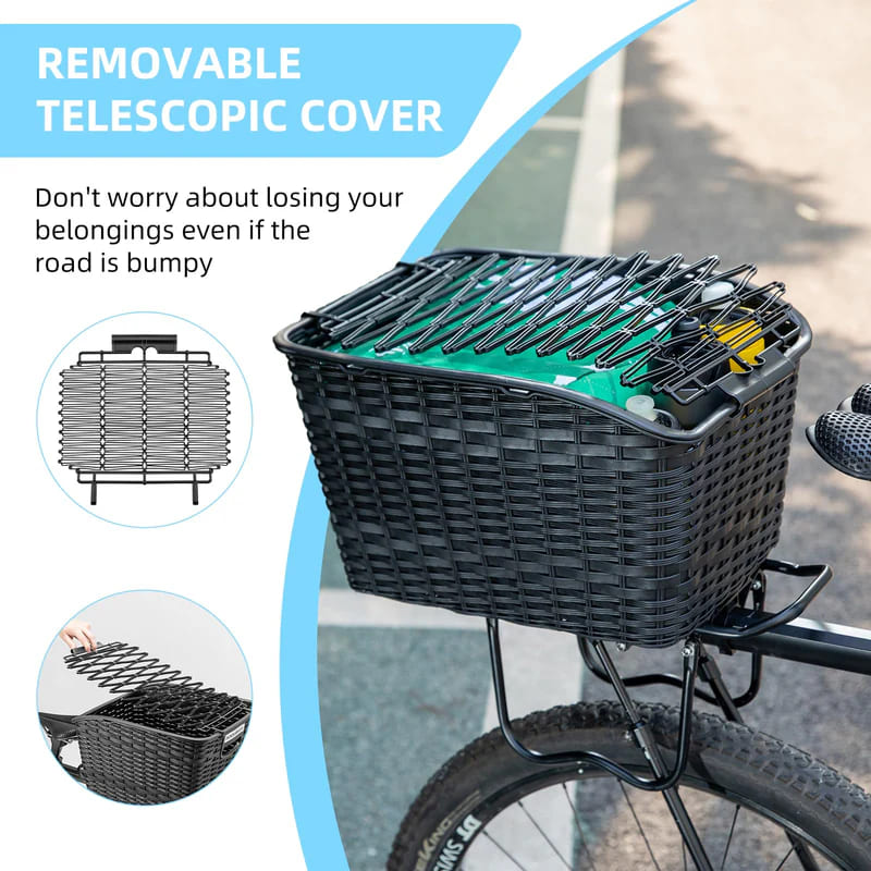 ROCKBROS 30L Lightweight Rear Rack Cargo Basket