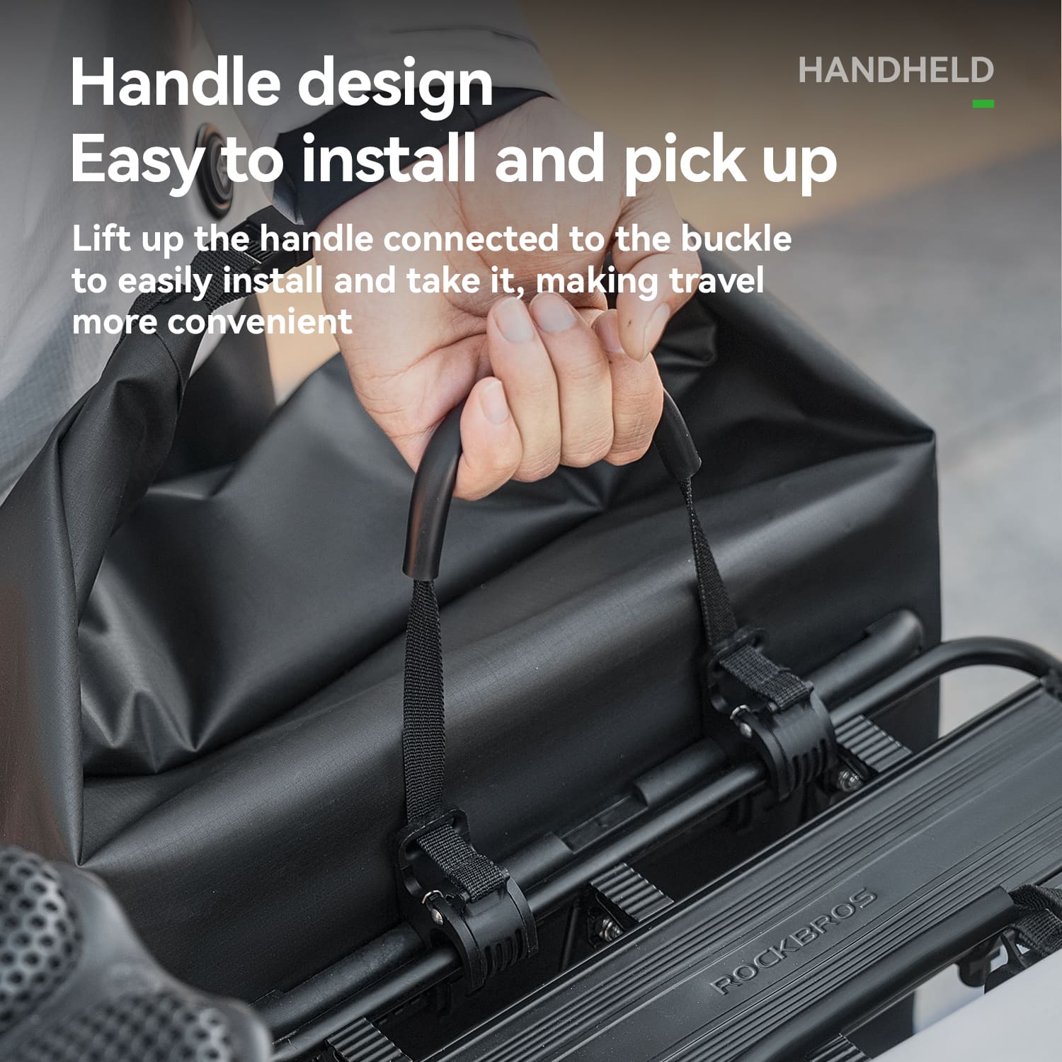 ROCKBROS 23L Lightweight & Waterproof Rear Rack Bag