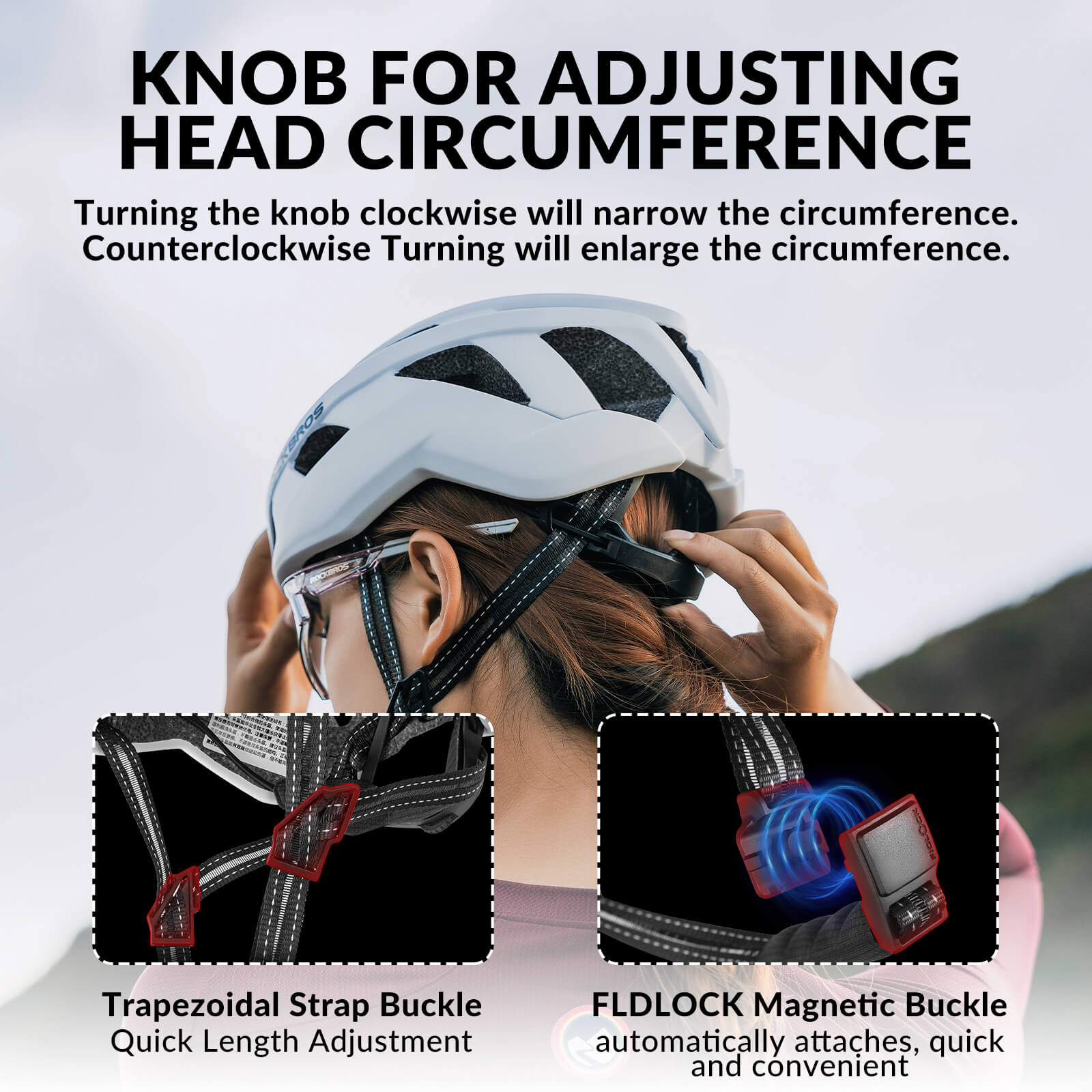 ROCKBROS LK-11 Anquetil Lightweight Road & MTB Bike Helmet